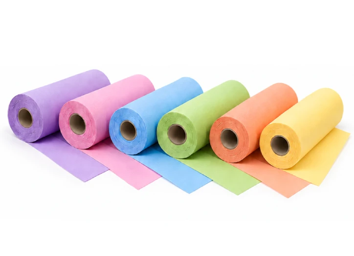 Papel de camilla de colores